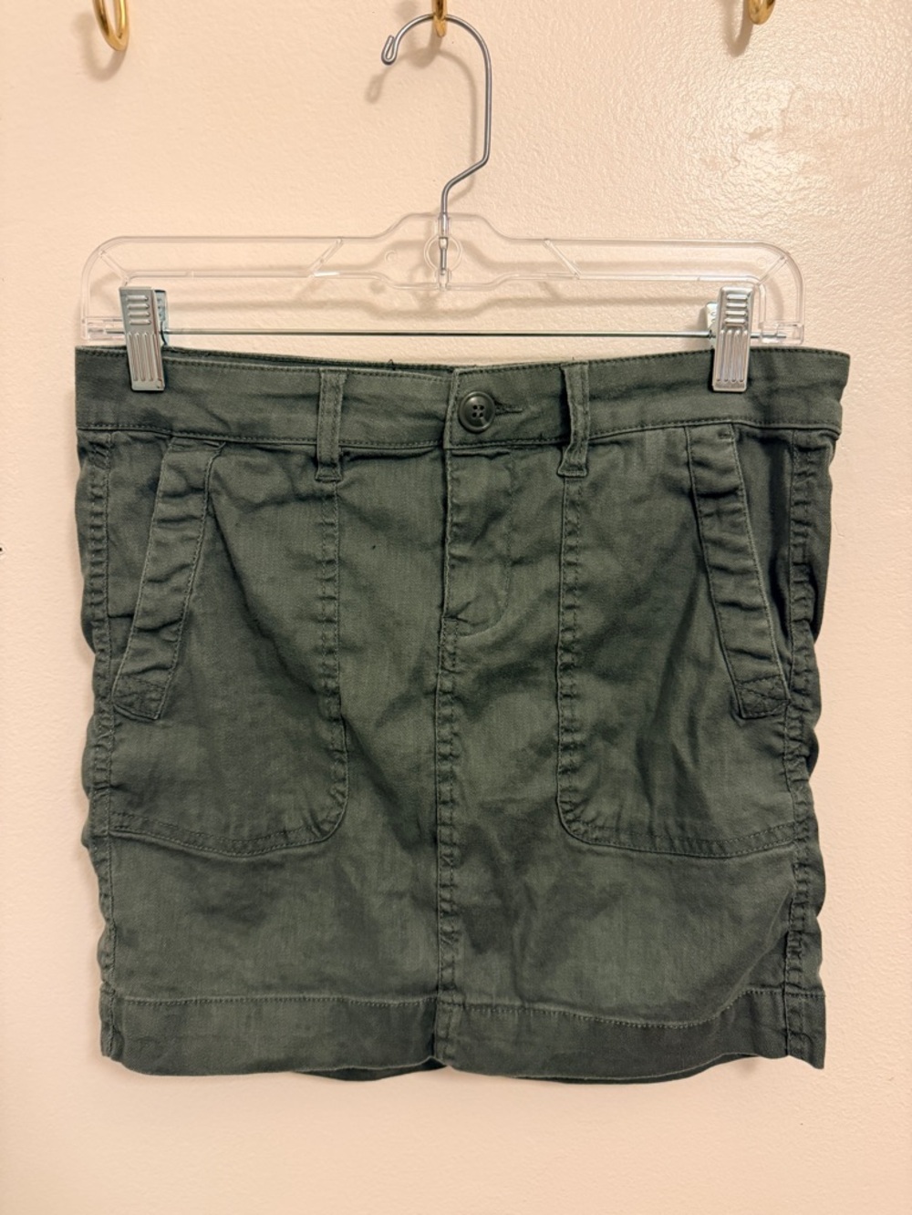 ▪️Liverpool▪️ Petite Cargo-Style Skirt in Olive
